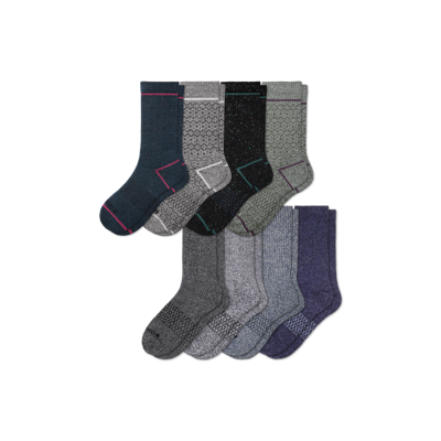 Shop Bombas Calf Sock 8-pack In Holiday Mix