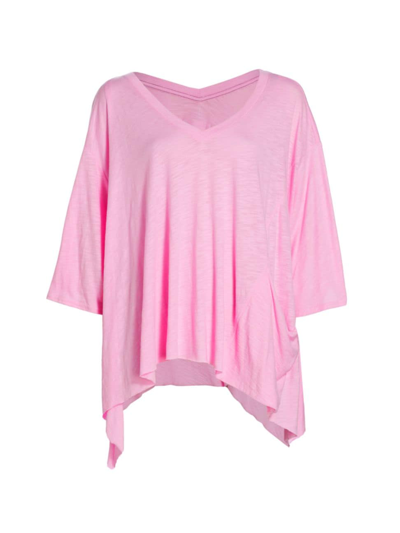 Shop Fp Movement Women's Freestyle Cotton-blend Swing T-shirt In Jam Jewel