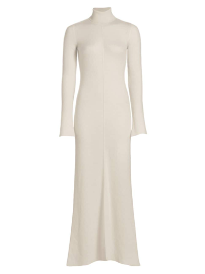 Shop Zeynep Arcay Women's Turtleneck Maxi Dress In Off White