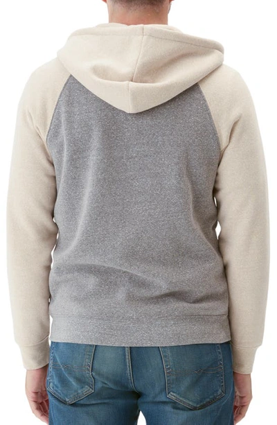 Shop Threads 4 Thought Threads For Thought Raglan Hoodie In Heather Grey/ Chai