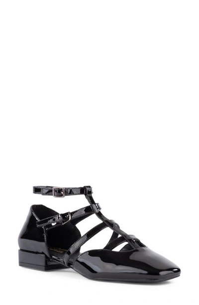 Shop Seychelles Kissing Booth Strappy Flat In Black