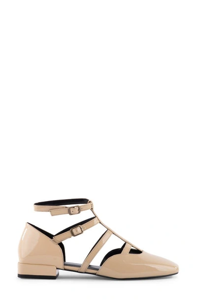 Shop Seychelles Kissing Booth Strappy Flat In Beige