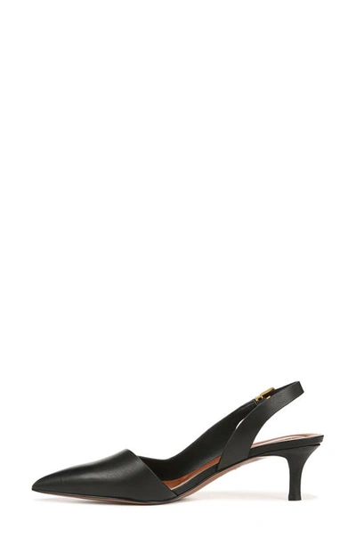 Shop Sarto By Franco Sarto Kimberly Half D'orsay Pointed Toe Kitten Heel Pump In Black