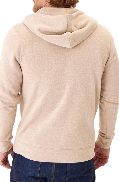 Shop Threads 4 Thought Trim Fit Heathered Fleece Zip Hoodie In Chai