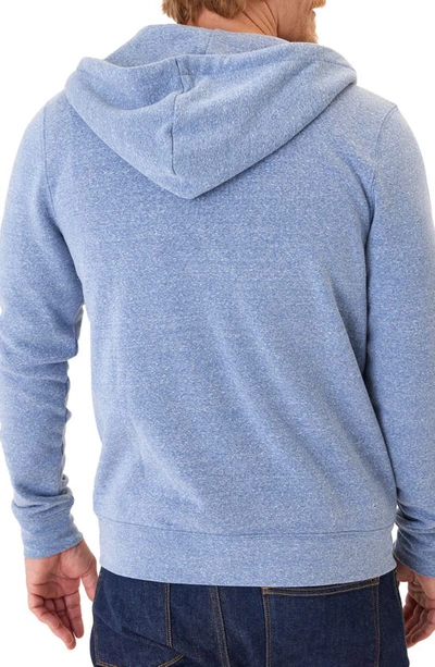 Shop Threads 4 Thought Trim Fit Heathered Fleece Zip Hoodie In Larkspur