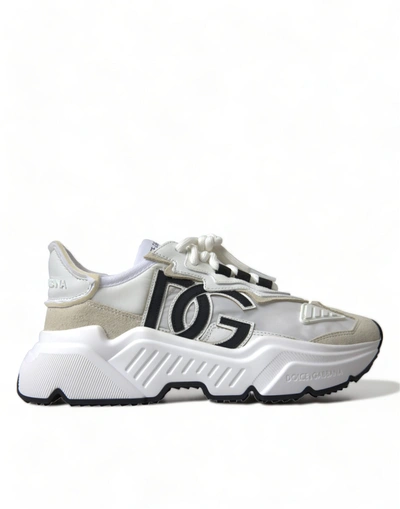 Shop Dolce & Gabbana White Bassa Daymaster Sport Sneakers Shoes