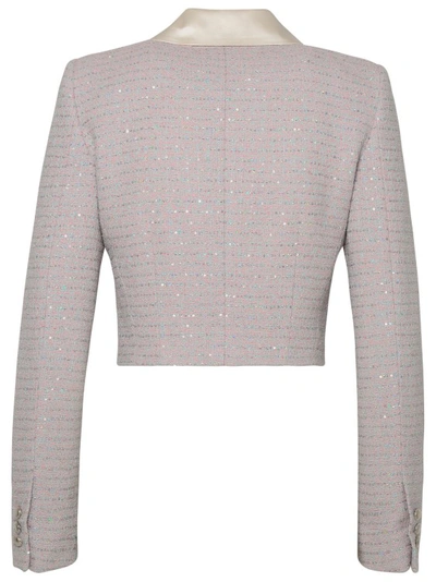 Shop Alessandra Rich Pink Cotton Blend Jacket