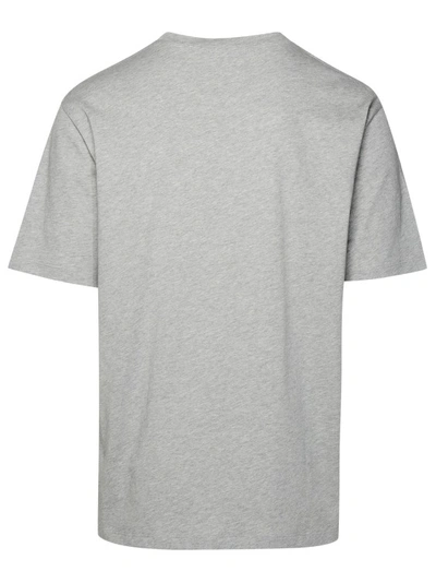 Shop Balmain Gray Cotton T-shirt In Grey
