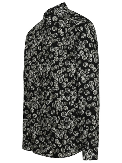 Shop Dolce & Gabbana Coin Shirt In Black Cotton