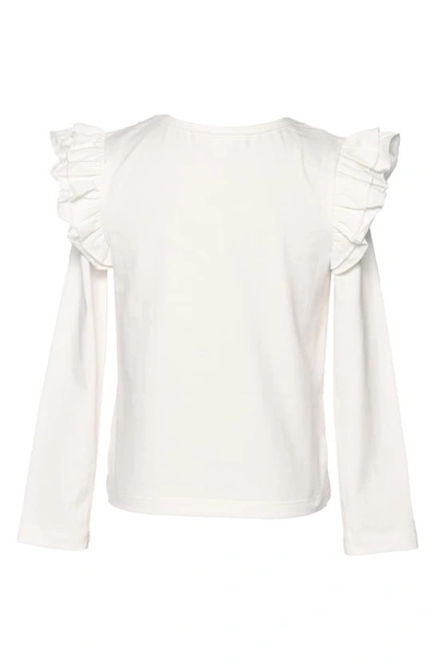 Shop Truly Me Kids' Corgi Long Sleeve Cotton Graphic T-shirt In White
