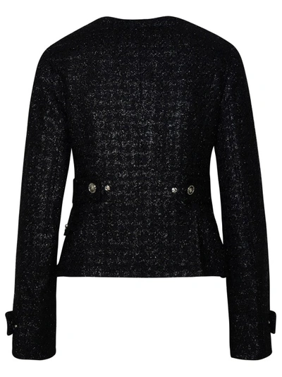 Shop Versace Black Virgin Wool Blend Jacket