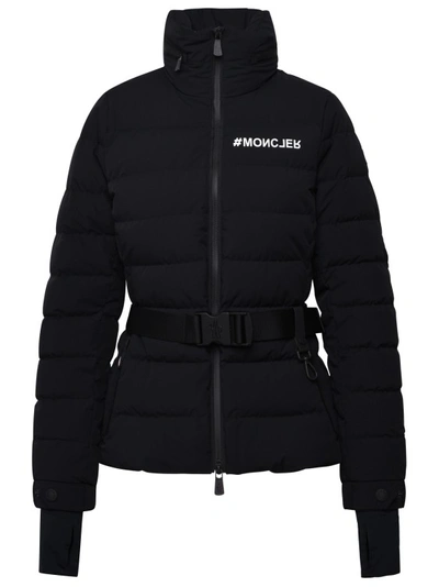 Shop Moncler Bettex Black Technical Poplin Down Jacket
