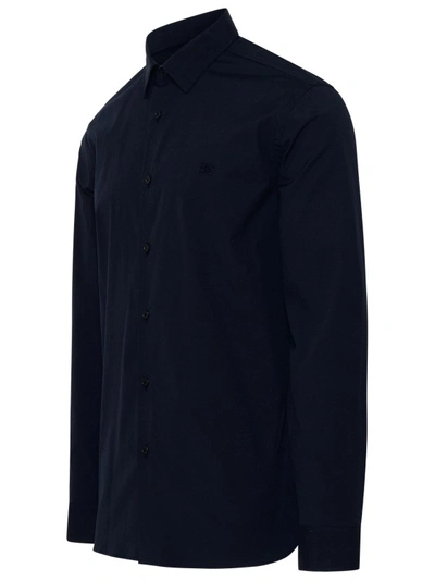 Shop Burberry Sherfield Shirt In Blue Cotton