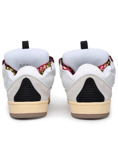 Shop Lanvin Leather Curb Sneaker In White