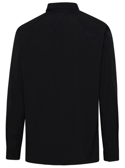 Shop Burberry Sherfield Shirt In Black Cotton