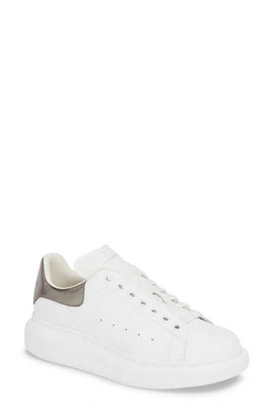 Shop Alexander Mcqueen Oversized Sneaker In White/ Black Pearl