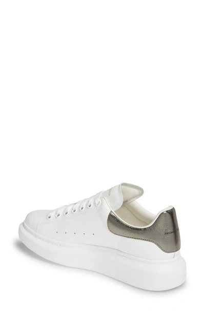 Shop Alexander Mcqueen Oversized Sneaker In White/ Black Pearl