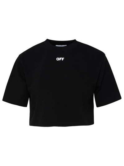 Shop Off-white Black Cotton T-shirt