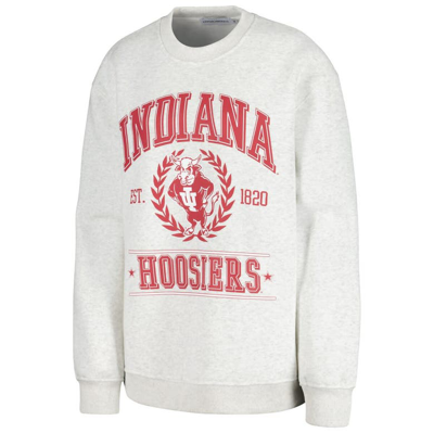 Shop Established & Co. Ash Indiana Hoosiers Logo Pullover Sweatshirt