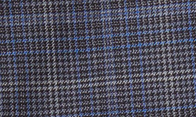 Shop Hugo Boss Hutson Virgin Wool Sport Coat In Blue/ Silver