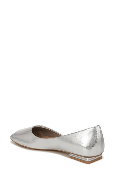 Sarto By Franco Sarto Tracy Half D'orsay Flat In Silver