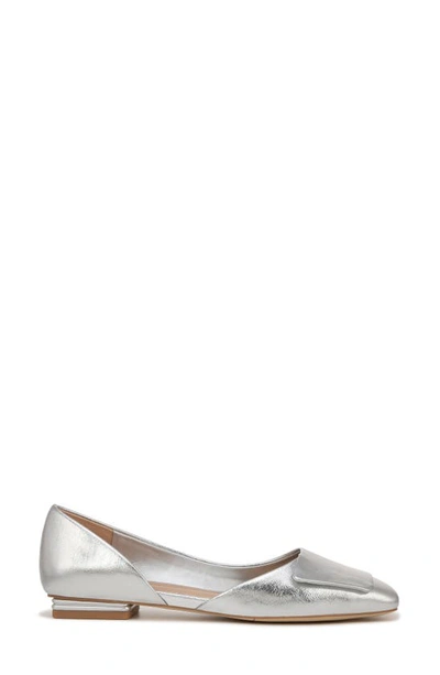 Sarto By Franco Sarto Tracy Half D'orsay Flat In Silver