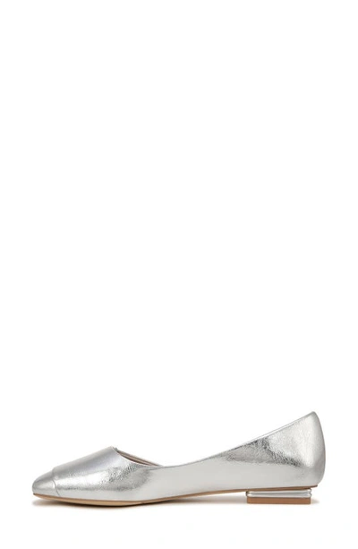 Sarto By Franco Sarto Tracy Half D'orsay Flat In Silver