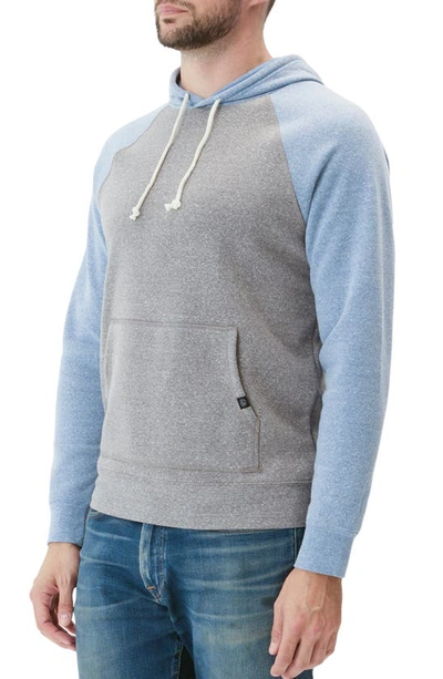 Shop Threads 4 Thought Baseline Hoodie In Heather Grey/ Larkspur