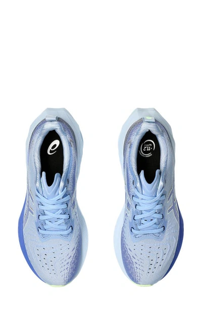 Shop Asics Novablast 4 Running Shoe In Light Sapphire/ Sapphire