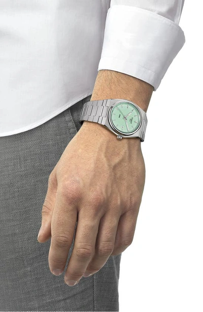 Tissot Men's Swiss Prx Stainless Steel Bracelet Watch 40mm In Silver