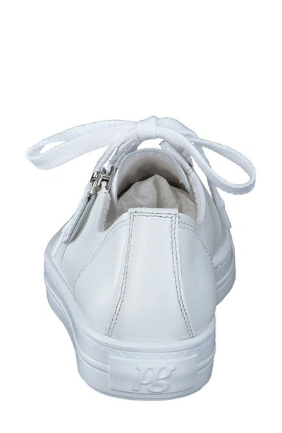 Shop Paul Green Tamara Cupsole Sneaker In White Leather