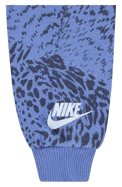Nike Home Swoosh Home Sweatshirt & Leggings Set In Diffused Blue