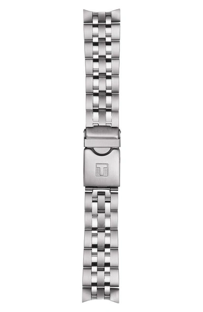 Shop Tissot Prc 200 Chronograph Bracelet Watch, 43mm In Silver/blue