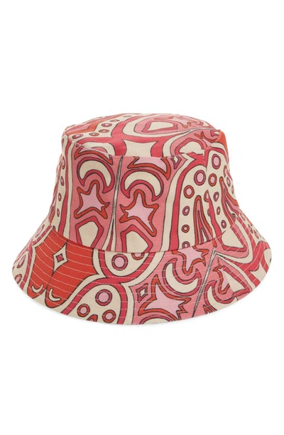 Shop Lack Of Color Shore Bucket Hat In Retro Pink