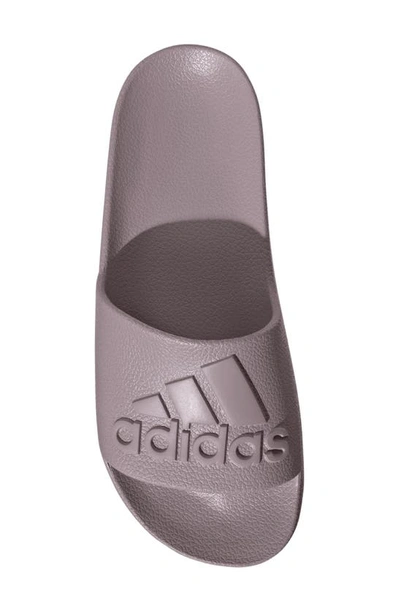 Shop Adidas Originals Adidas Adilette Aqua Slide Sandal In Fig/fig/fig
