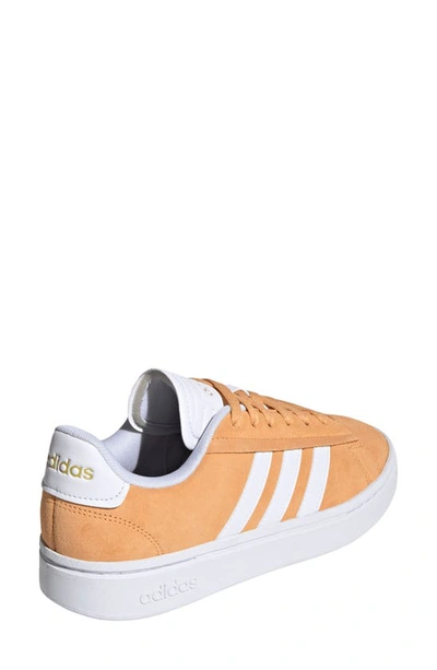 Shop Adidas Originals Grand Court Alpha Sneaker In Orange/ White/ Gold Met.