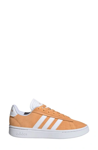 Shop Adidas Originals Grand Court Alpha Sneaker In Orange/ White/ Gold Met.