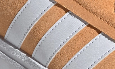 Shop Adidas Originals Grand Court Alpha Sneaker In Orange/ White/ Gold Met.