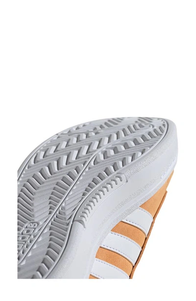 Shop Adidas Originals Grand Court Alpha Sneaker In Orange/ White/ Gold Met.