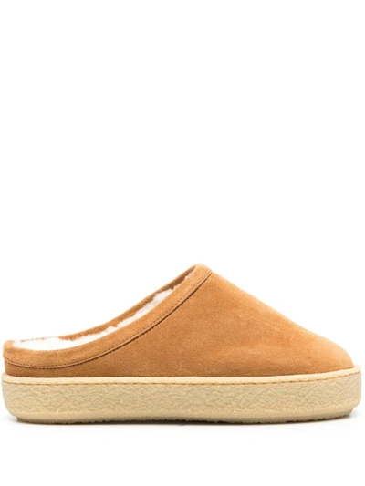 Shop Isabel Marant Fozee Slippers In Camel