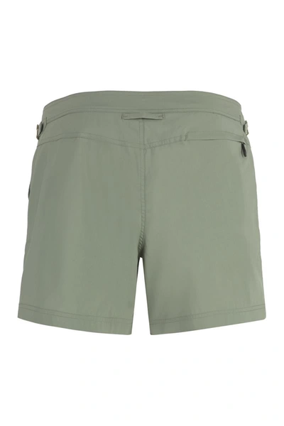 Shop Tom Ford Nylon Swim Shorts In Green