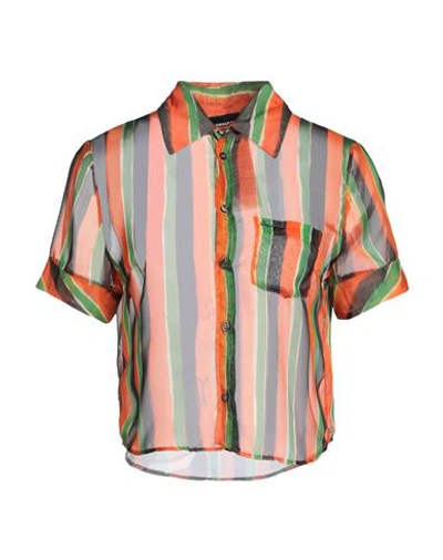 Shop Dsquared2 Woman Shirt Orange Size 6 Polyester