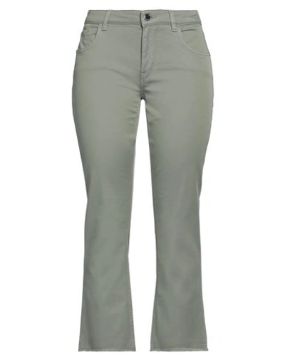 Shop Re-hash Re_hash Woman Pants Sage Green Size 28 Cotton, Elastane