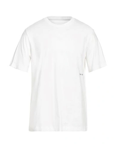 Shop Oamc Man T-shirt White Size S Organic Cotton, Elastane