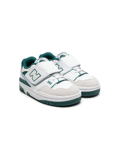Shop New Balance White 550 Touch Strap Sneakers