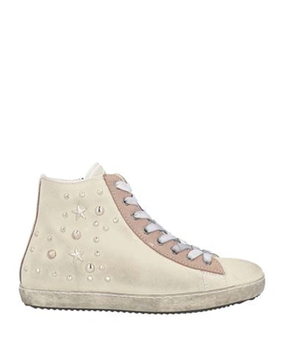 Shop Oroscuro Woman Sneakers Cream Size 6 Leather In White