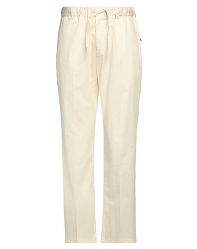 Shop Daniele Alessandrini Man Pants Ivory Size 30 Cotton In White