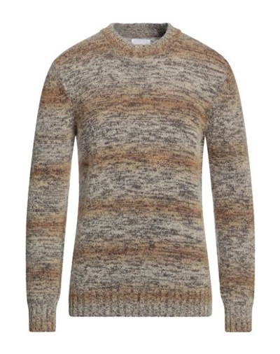 Shop Norse Projects Man Sweater Sand Size M Cotton, Mohair Wool, Alpaca Wool, Polyamide In Beige