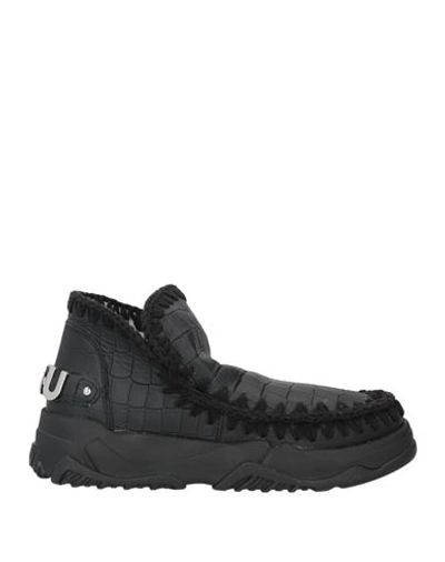 Shop Mou Woman Ankle Boots Black Size 8 Leather