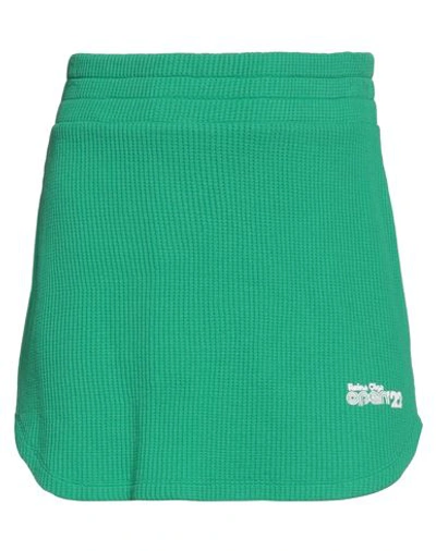 Shop Reina Olga Woman Mini Skirt Light Green Size S/m Cotton